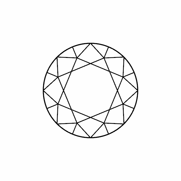 יהלום עגול טבעי במשקל (מינימום) 0.30 קרט